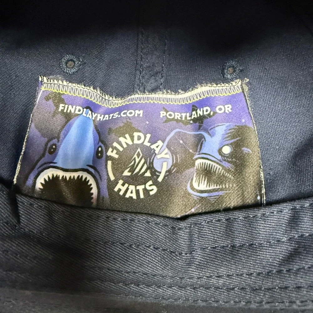 Findlay Hats Baseball Cap Unisex One Size Fits Most Navy Blue Embroidered Rope